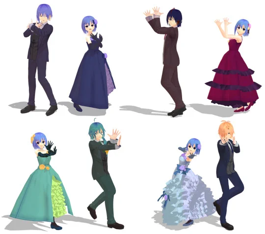 MMDモデルの更新をしました。 悪魔サイドモデル ver.1.02 チャイナ風モデルver1.01 過去編モデルver1.01 ボナステドレス クレア・ジゼル ver1.01 ボナステスーツ 人間サイド男性 ver1.01  