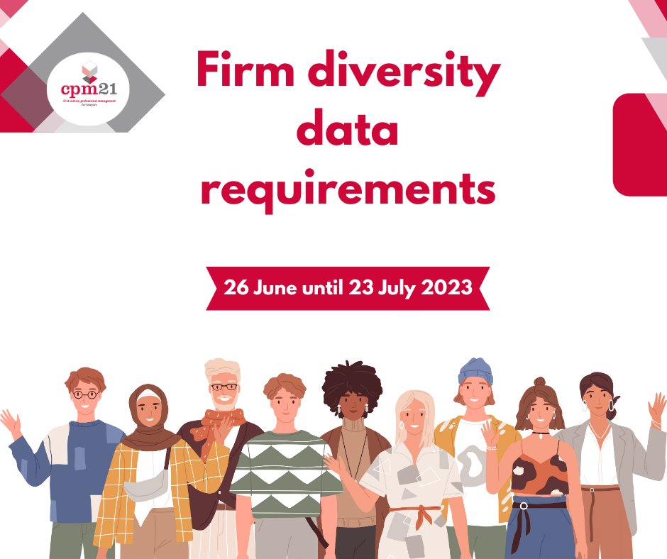 Cpm21consultant's tweet image. ❗️Just a reminder to all Solicitor firms that the SRA are collecting their diversity data from the 26th of June to the 23rd of July 2023.

#legalsector #diversitydata #sra #cpm21