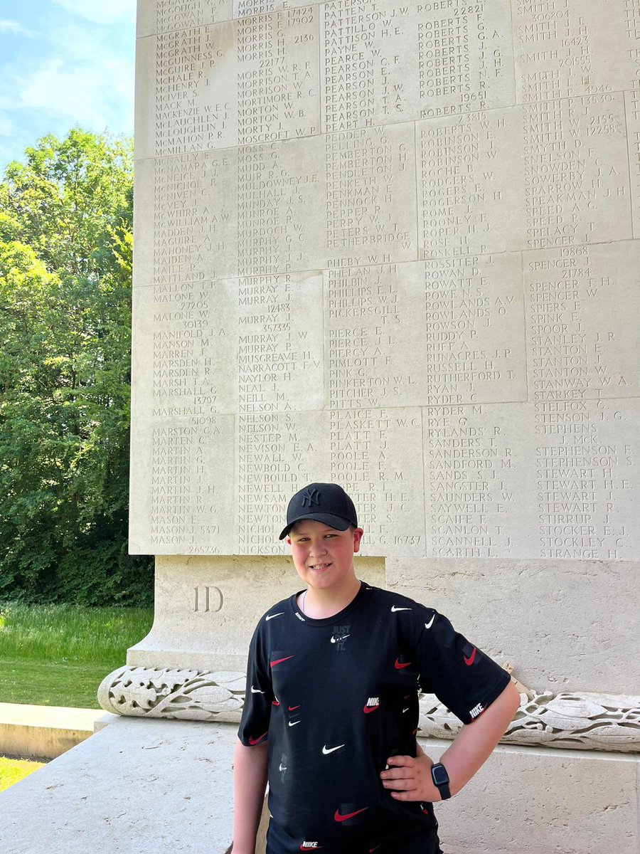 SHS_History's tweet photo. A number of students located ancestors on the Thiepval Memorial which commemorates those missing at the Somme https://t.co/qWaeIZUWVB