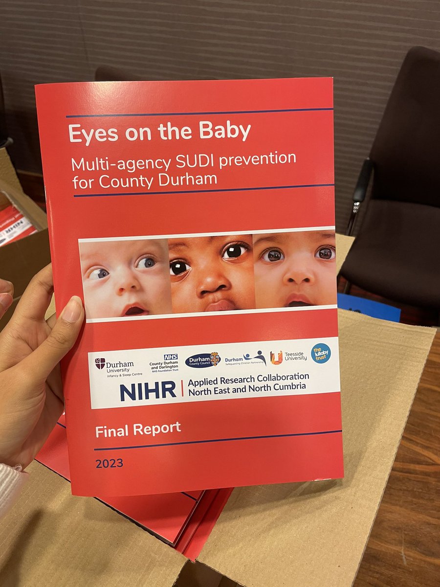 #EyesontheBaby multi-agency #SUDIprevention for #CountyDurham report now available from eyesonthebaby.org.uk What we’ve been up to for past 16 months! @durham_uni @AnthDurham1 @AnthroHealthDU @NIHRARCs @DurhamCouncil @WolfsonResearch @DUResOffice