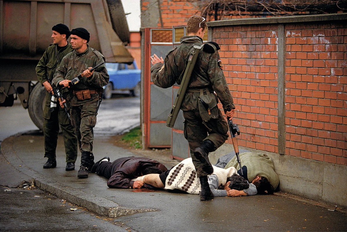 wolvestwtsara's tweet photo. this is just SOME of what the Yugoslav (Serb) army did for a decade in Bosnia, Croatia and Kosovo that led to the NATO bombing of Belgrade. if we’re gonna tell the story tell the whole thing. so fucking sick of twitter &amp; these half ass explanations to fit the anti NATO narrative https://t.co/S56wHGNS9u