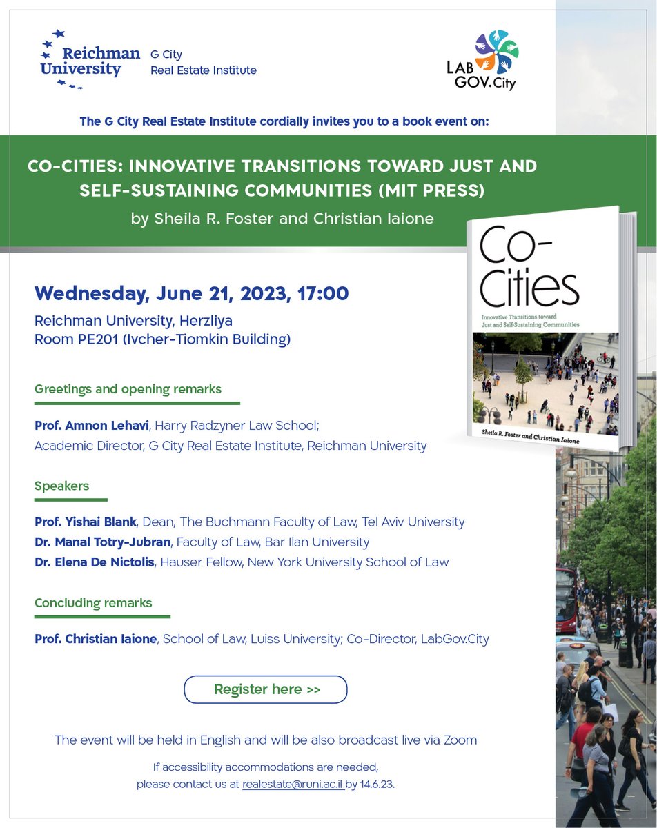ldiscommunity's tweet photo. Register at this link to follow the book event via zoom:
https://t.co/90P7uXfFI7
🗓️Wed June 21 2023 at Reichman University
#cocities #bookevent #reichmanuniversity #telavivuniversity #luissguidocarli #bookpresentation #georgetownuniversity #barilanuniversity #gazitinstitute #NYU https://t.co/cmwy8hNDMD