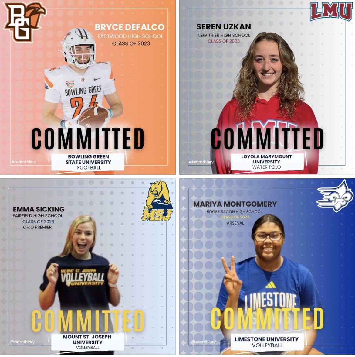 SheilaThiery1's tweet photo. Starting off Monday with more #teamthiery SENIOR CELEBRATIONS🥳
College Scout & Recruiting Coach
coachthiery@gmail.com
#teamthiery #therecruitingconnection #itspersonal #collegerecruiting #recruitingprocess #youdidit #findyourfit #mhsaa #ohsaa #kyhsaa #ihsaa #parentsofathletes https://t.co/kJDa55jnjF
