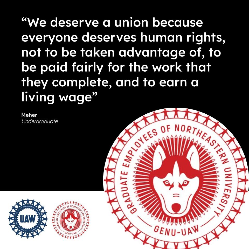 We deserve a union for SO many reasons ❤️

read 'em and UNIONIZE

#MaPoli #UnionStrong #PhDChat #NEU #LikeAHusky #LaborRights #AcademicChatter