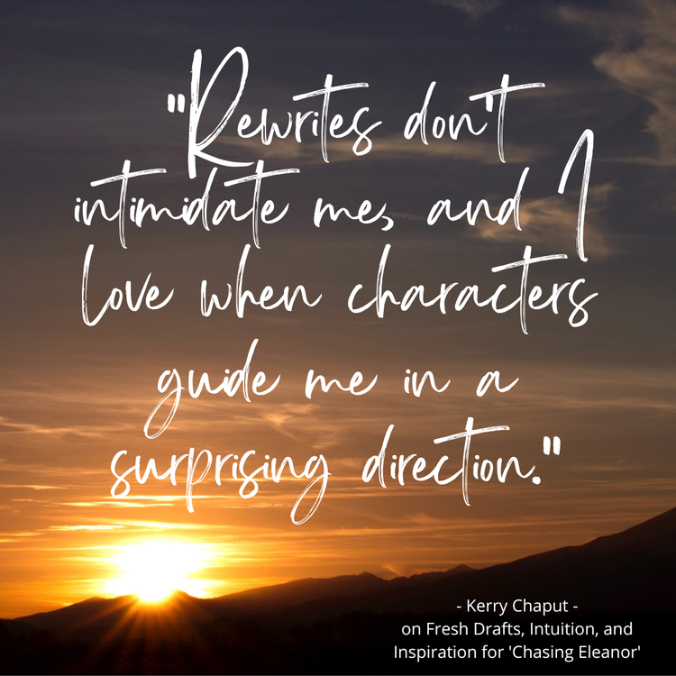 Today on the blog, @ChaputKerry On Fresh Drafts, Intuition, And #Inspiration For 'Chasing Eleanor' mindymcginnis.com/blog/chaput #writingcommunity #writer #book #writing #writinglife #writerscommunity #youngadult #historical