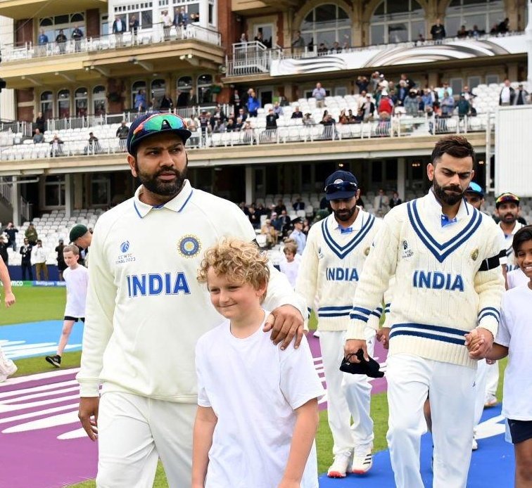 ImHydro45's tweet photo. WTC Final qualification as a captain - 

• Rohit Sharma - 1
• Virat Kohli - 1
• MS Dhoni - 0 

Audacity of Dhoni fans to talk about WTC final lmao ! https://t.co/P2BVIV2N2w