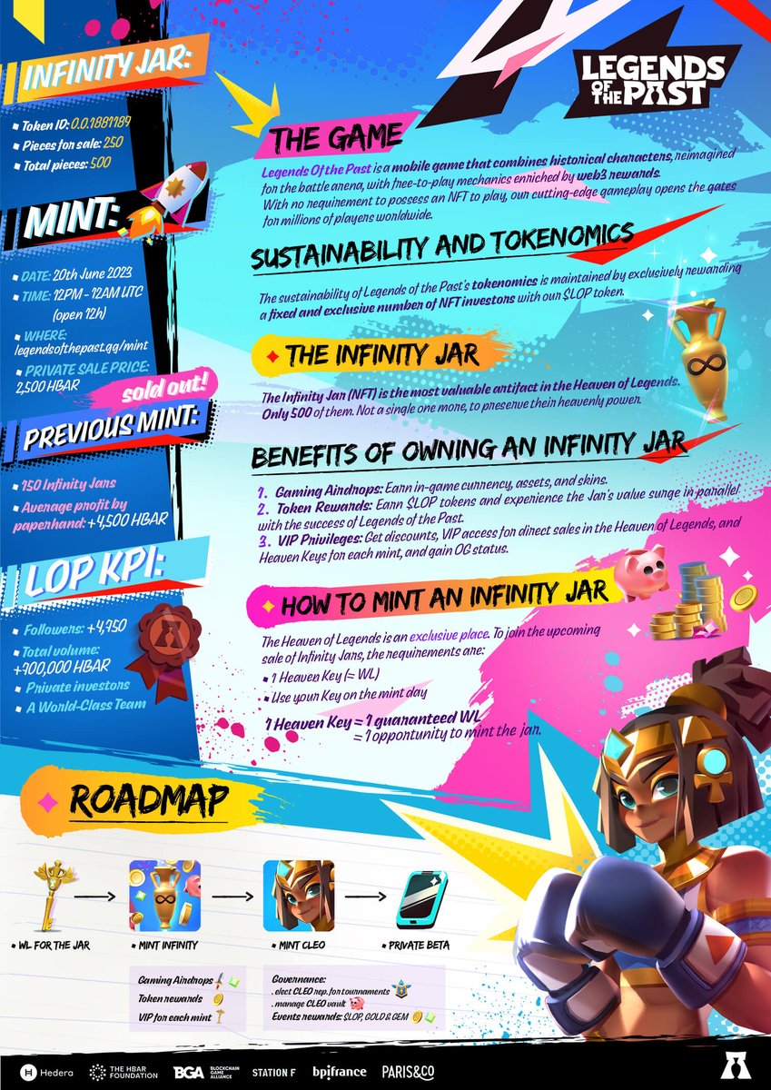 🌍The HBAR game <a href="/legends_of_past/">Legends Of The Past 🏺</a> has generously given us some Heaven Keys to distribute publicly and to our FC holders! 🌟

1 Heaven Key = 1 guaranteed WL to mint Legends of the Past core NFT: the infinity Jar, offering heavenly benefits.

1️⃣ PUBLIC GAME (3 Keys):
-Like &amp; retweet