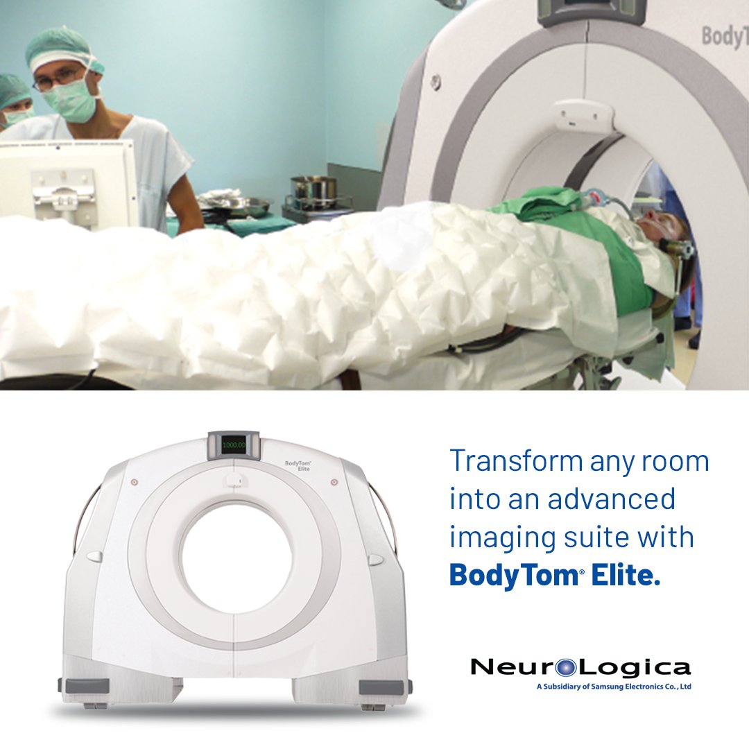 Transform any room into an imaging suite with BodyTom® Elite – the world's first mobile, full-body, 32 or 64 slice CT scanner! 🏥💻 

With a large gantry and field of view, this versatile solution provides high-quality point-of-care CT imaging wherever needed.

Find out more at…