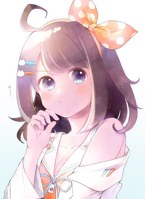図月つくるちゃん(さっきツイートしたけどミス見つけてあげ直しです) #図月画工作