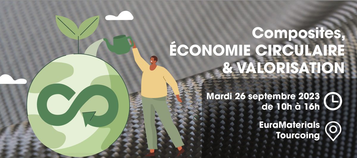 EuraMaterials's tweet image. 📢 CALL FOR PAPER 
Rejoignez-nous le 26 septembre à @EuraMaterials pour une journée dédiée aux structures composites dans le cadre de l'économie circulaire ! 
Partagez vos expériences : soumettez vos propositions avant le 12/07 à swll.to/wzm4gLd
#ÉconomieCirculaire