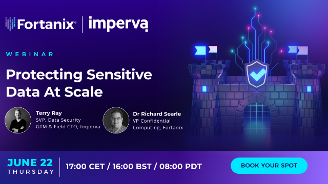 fortanix's tweet photo. Imperva &amp; Fortanix have joined forces to offer the best of both worlds, from identifying where your sensitive data resides, classifying all data to determine the most critical data, through to encryption for data throughout its lifecycle. Join the webinar
https://t.co/GmFu71Tjhl https://t.co/0aPJ3TwgOr