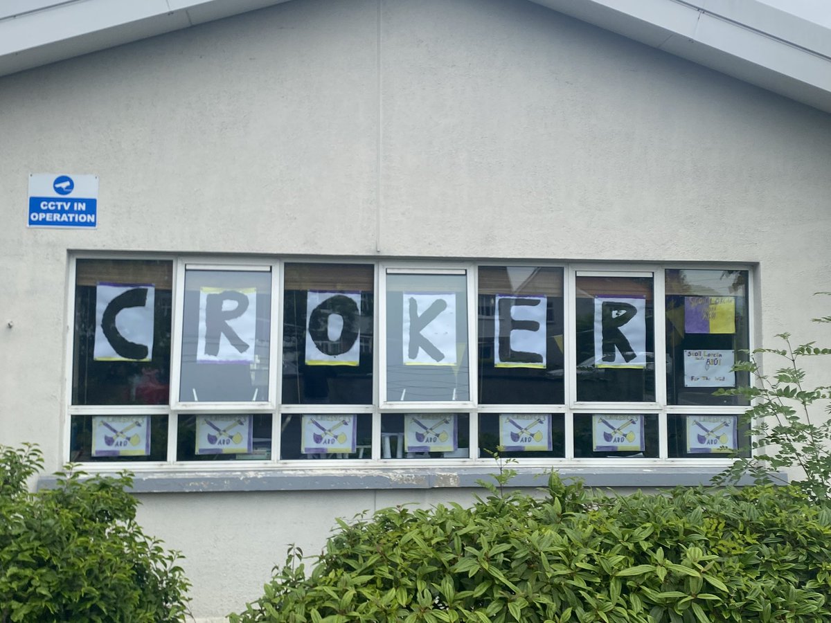 stlaurencesbns's tweet photo. Best of luck to our senior hurling team in the Division 1 @CnmbDublin hurling final in Croke Park tomorrow 🟡🟣 Laurence’s Abú! https://t.co/s61yw5vXze