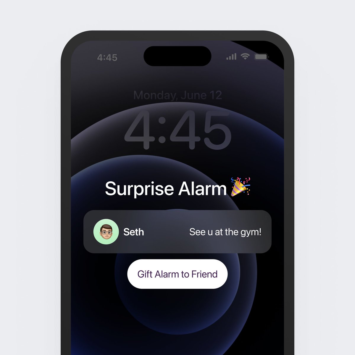 iOS send your friends “surprise alarms”