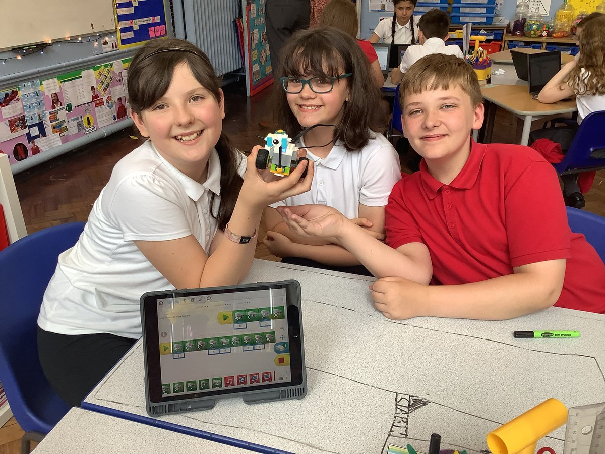 Year 6 have had a wonderful day. This morning we wrote job applications for NASA and this afternoon we’ve been building and coding our own Mars rovers using Lego WeDo. We’ve also been using J2Code to launch rockets into space! 🚀 #curiosity #marsrover #coding