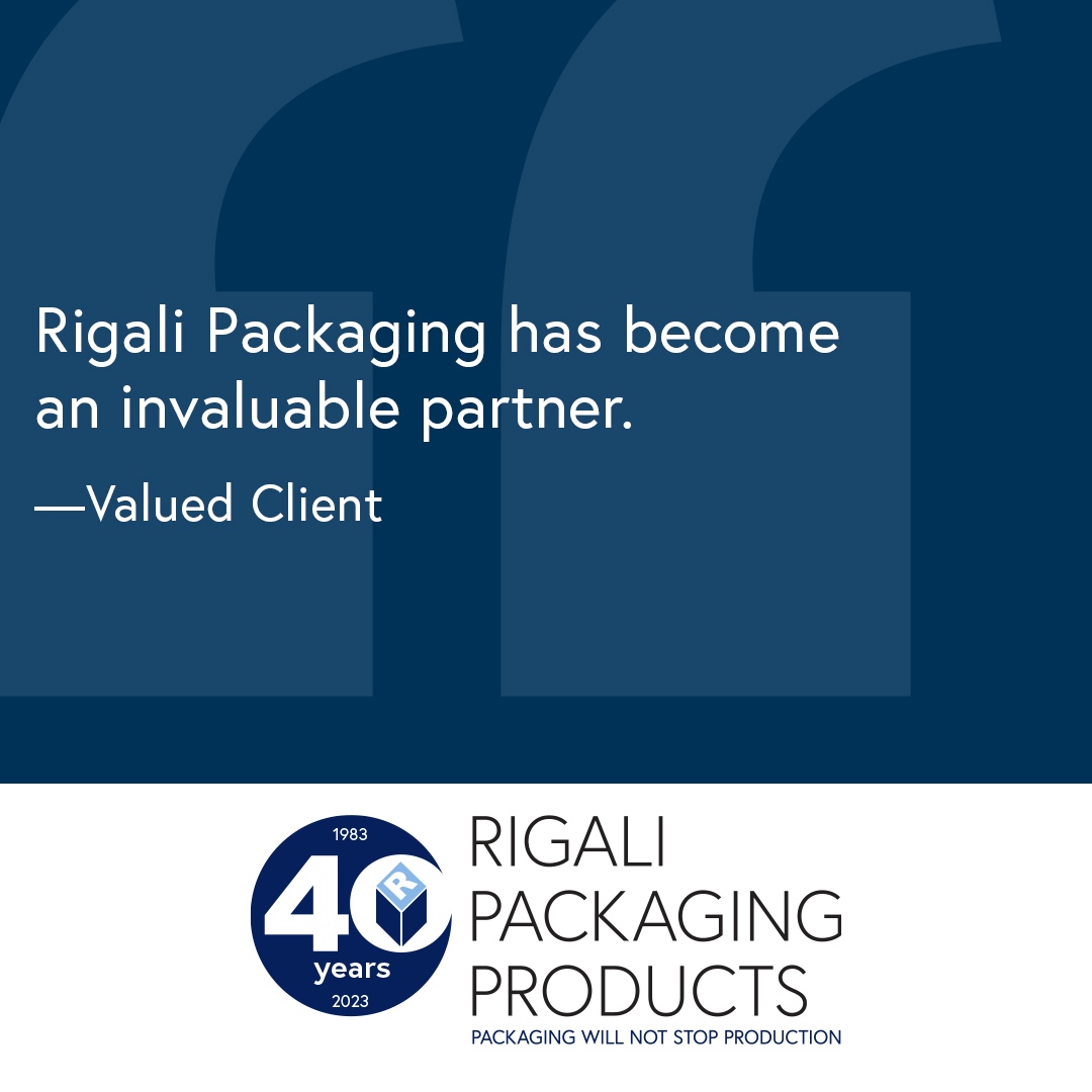 Rigali Packaging has become an invaluable partner. —Valued Client⁠
…..⁠
#rigalipackaging #custompackaging #packagingsolutions #packaginginnovation #consultationservices