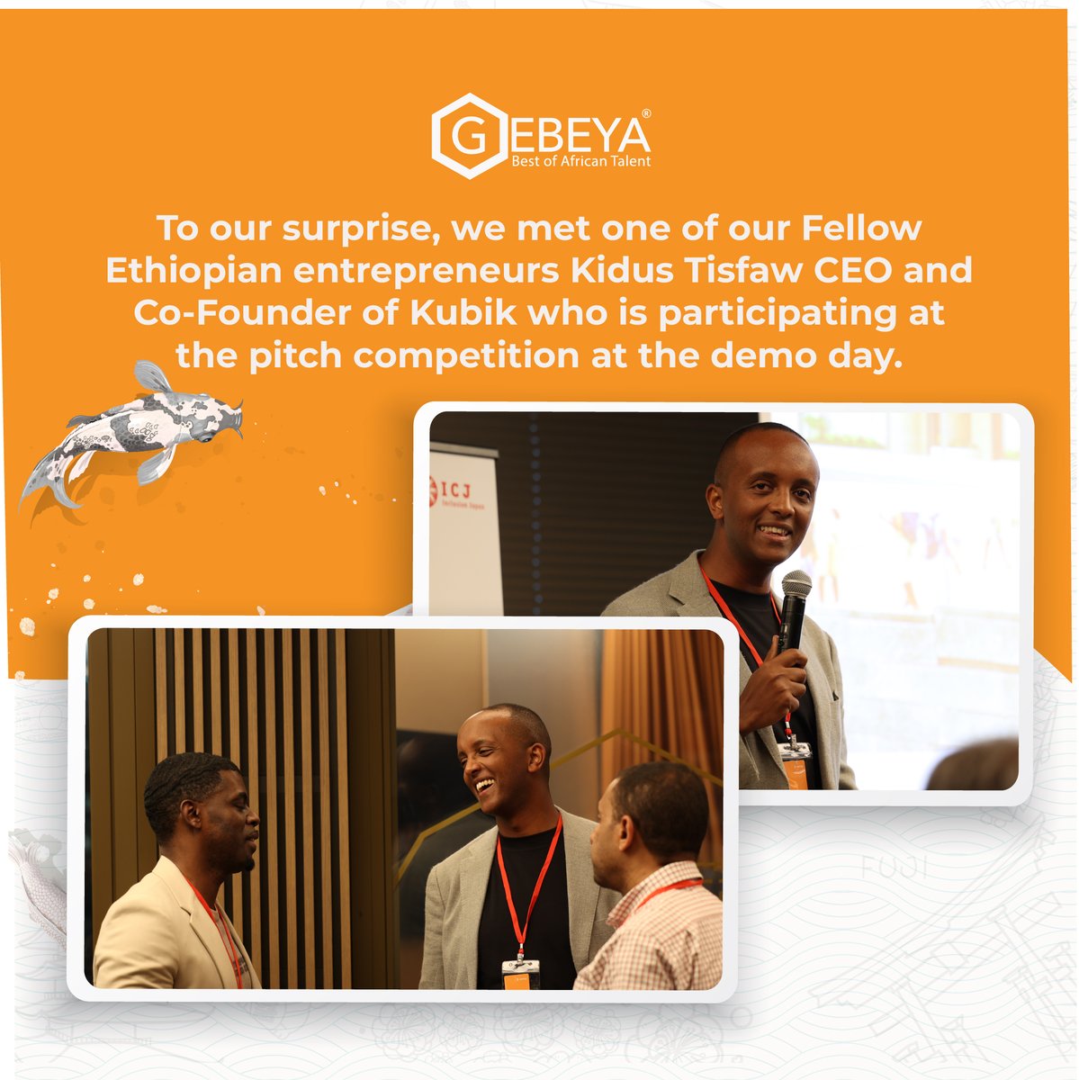 GebeyaInc's tweet photo. What's more, we seized the incredible opportunity to connect with two dozen startups in Tokyo, united by the common goal of tackling global decarbonization and paving the way for a sustainable world.  
#GebeyaJapanTour #Gebeya #ICJ #DiscoveringJapan #ExploringJapan https://t.co/6AQVaKt6xb