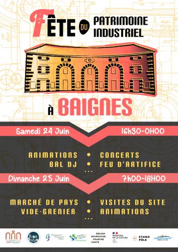 Ce we, Fête du #Patrimoine industriel à Baignes, avec #feuxdartifices le samedi soir.
#hautesaone