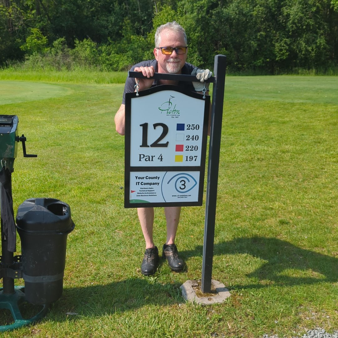 solutions_c3's tweet image. Fore! 

David from C3 Solutions had a blast golfing at Picton Golf Course this weekend! 🏌️⛳🏌️

Check out our sign on Hole 12, and our website for your tech supplies and solutions.

c3-solutions.net

#golf #fun #weekendvibes #picton #tech