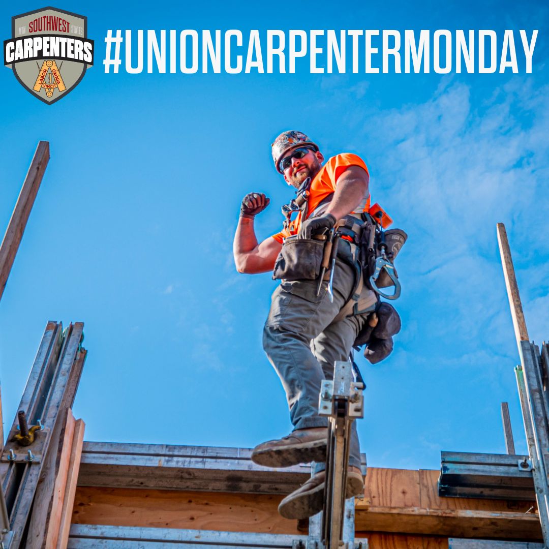 Happy #UnionCarpenterMonday from #Local59 member and #BuildBetter participant Tommy Zieroth. 👊 

#BuildBetter #Construction #UnionConstruction #SWMSBuildBetter #SWMSCarpenters #UnionCarpenters #JobsWagesBenefits #ConstructionCareers