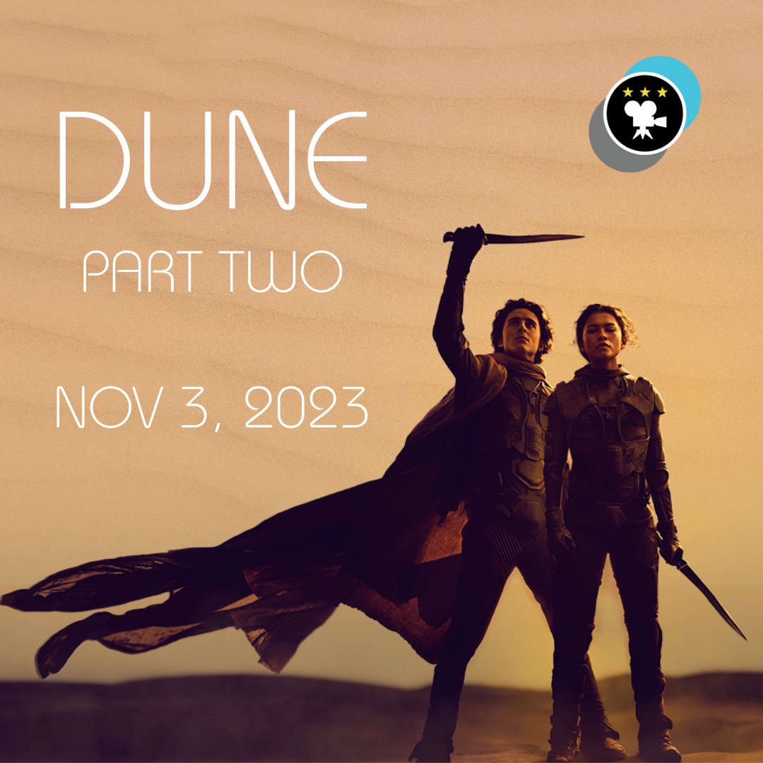 DUNE: Part Two  is one of the most anticipated films this year! Follow Paul as he unites with Chani and the Fremen, seeking revenge against the conspirators who destroyed his family. 

Available in theaters 11/03.

#MovieMonday #Haydenfilms #DunePart2 #TimotheeChalamet #Zendaya