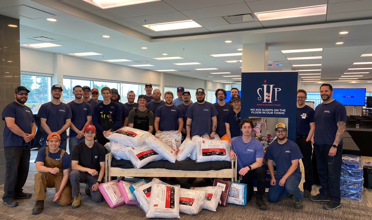 SpartanControls on Twitter "Our Edmonton team donated 50 bedding sets