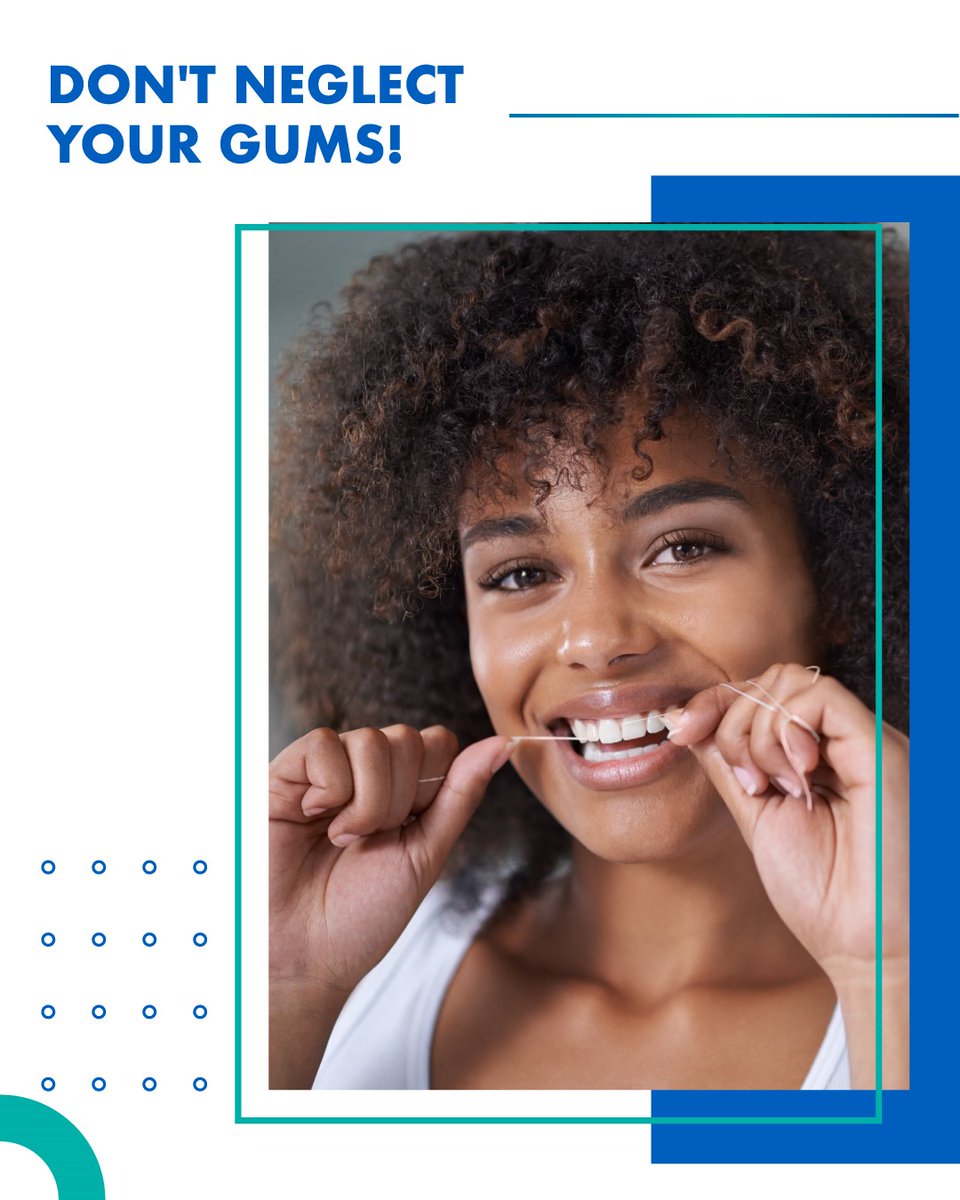 Did you know that gum disease is the leading cause of tooth loss? Take care of your gums by brushing twice a day and flossing regularly. Be sure to visit us for regular cleanings and check-ups to keep your oral health in shape! #GumsHealth #HealthyGums #GumsCare