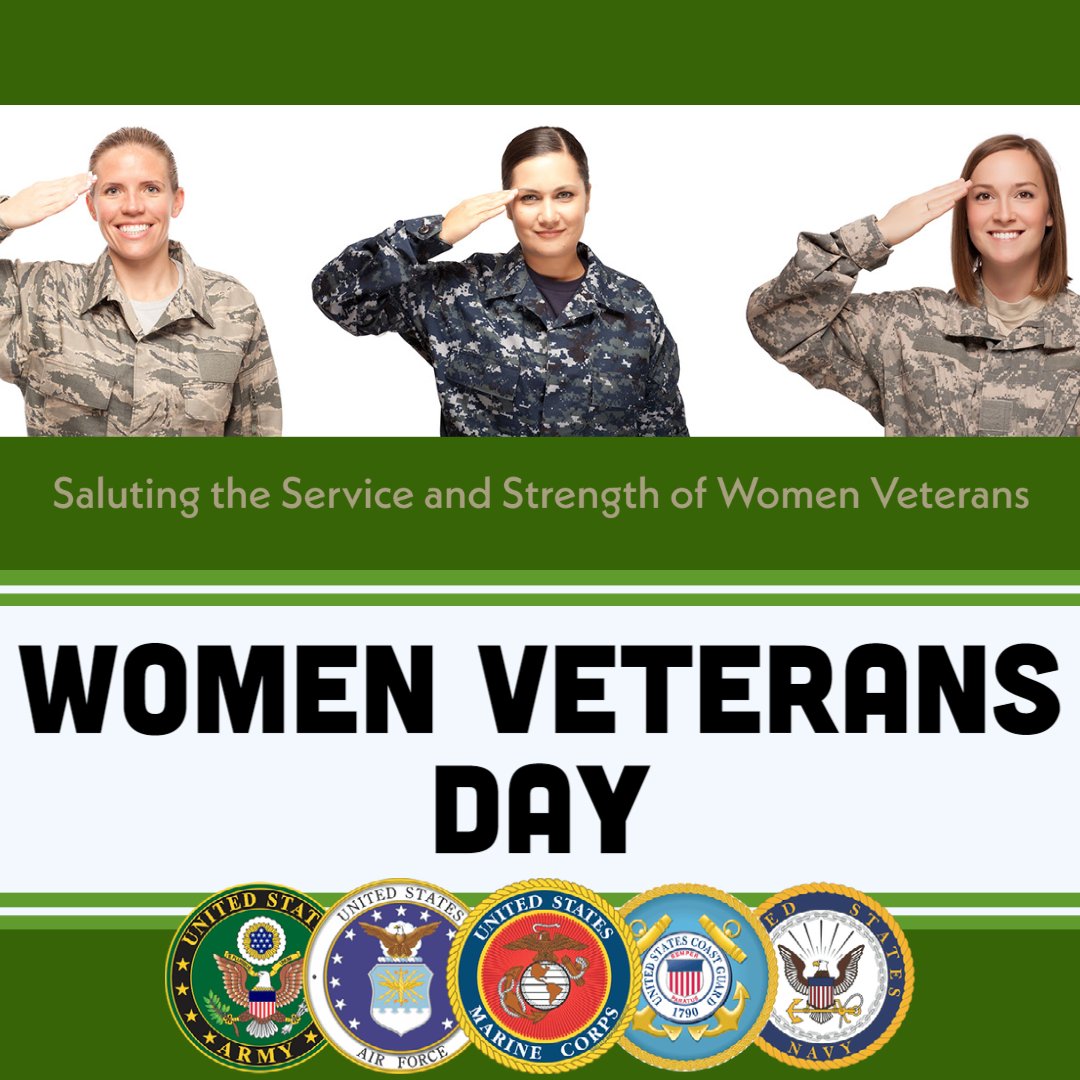 On National Women Veterans Day, we recognize their courage, sacrifice, and invaluable contributions to our country. Thank you to all the brave women veterans for your service and for inspiring us all.

#NationalWomenVeteransDay #SaluteToService #WomenInUniform