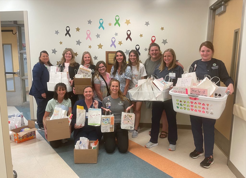 The 4th graders at Green Pines Elementary in the Rockwood School District #spreadjoy with their special creations - bags filled with activities, treats, and sweet messages for our oncology patients. 💜 Such an incredible act of kindness that will surely make many smiles. 🤗