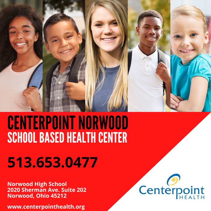 Did you know that Centerpoint Norwood School-Based Health Center offers on-site medical, dental, and integrated behavioral health services? We're here to meet your healthcare needs! #FQHC #SBHC #Norwood #Ohio