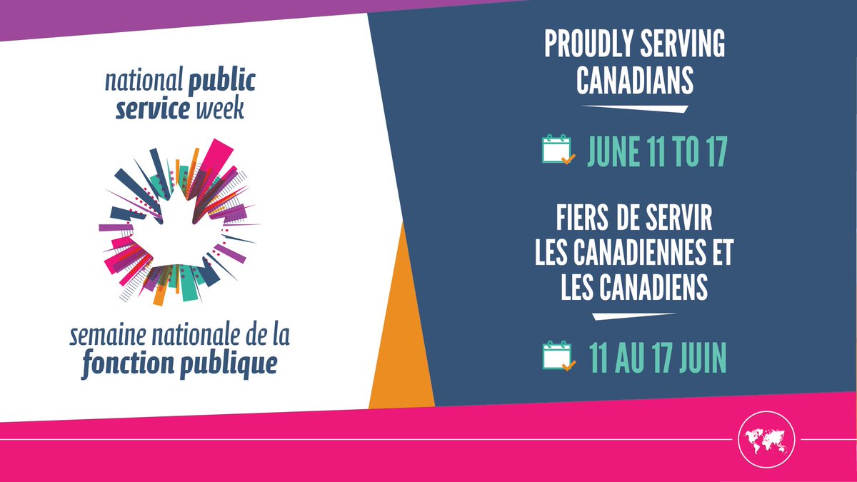 GAC_Corporate's tweet photo. National Public Service Week has begun! Let’s celebrate our excellent achievements and take pride in serving Canadians around the world. 🎉🌎 #NPSW #ServCDNS https://t.co/TzM2xU2zaF