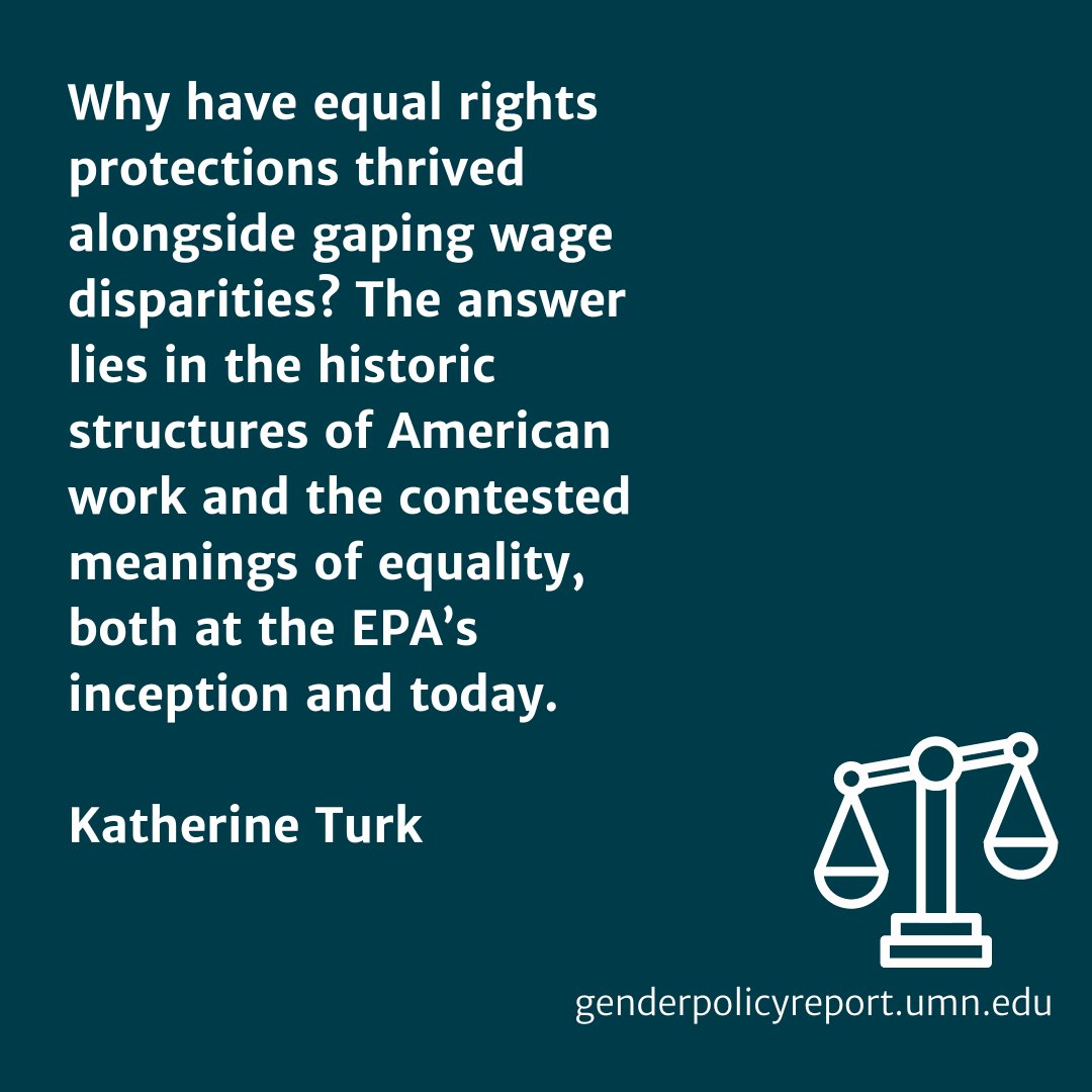📣 📣 NEW: The #EqualPayAct was passed 60 years. How did we get the #EqualPayAct? Why do gender wage disparities persist? @KatherineLTurkTurk explains

#wagegap #genderwagegap
ow.ly/sFQO50OG02N…he-equal-pay-act/