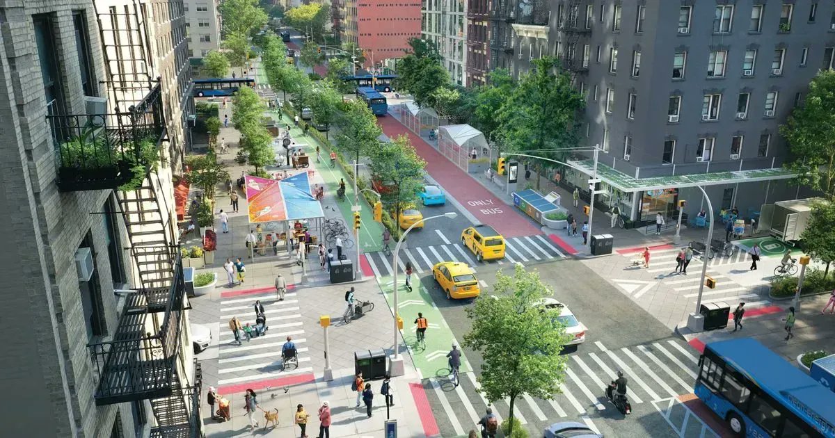 Who wouldn't like to see #NewYork (or any other city) looking like this? #ChangeIsPossible #StreetSpace #ActiveTravel #AirQuality
buff.ly/3411Mw1