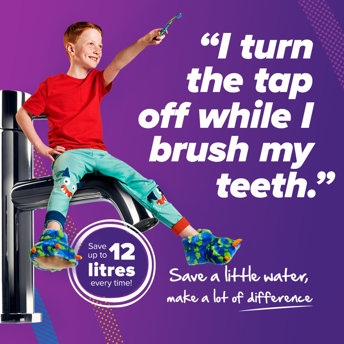 The #SouthEast faces a future of more people and less water. Simple tips like turning taps off when brushing teeth can make a difference.

For more ways to save, and to find out what we're doing too, visit: ow.ly/wyUu50OLNzU

Save a little water, make a lot of difference.