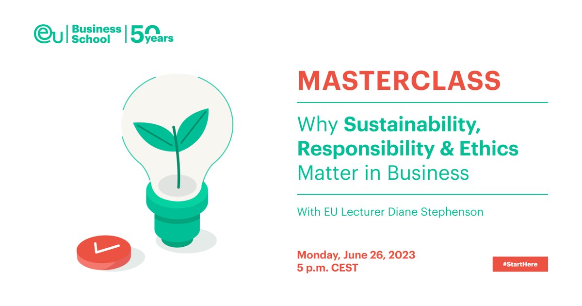 The business world is transforming – and you, as a leader of tomorrow, will be driving the change. 
Join us in our virtual masterclass to learn more about the importance of responsible management.

Register here:👇
rb.gy/1shx0

#EUexperience #StartHere