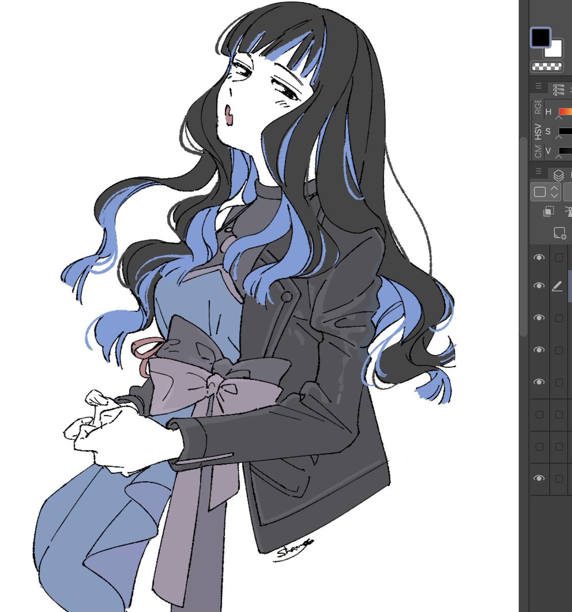 「」|酉のイラスト