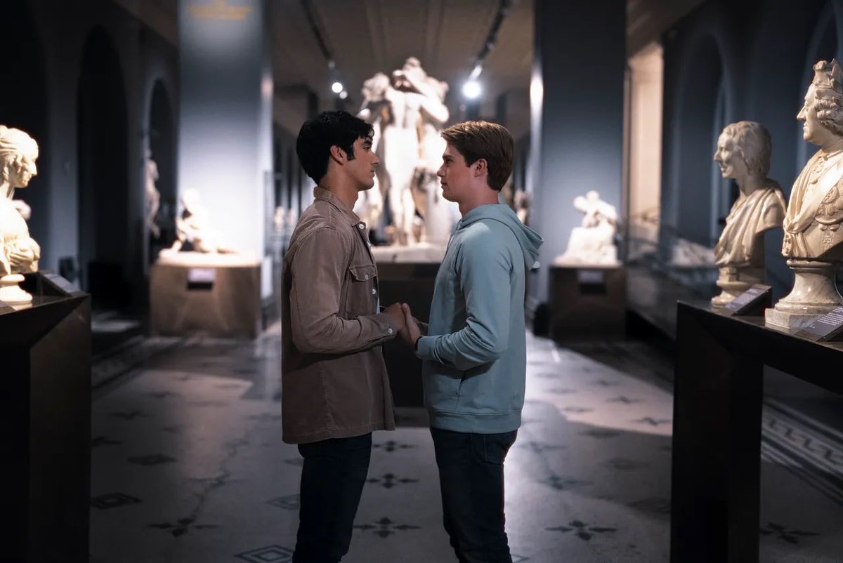 FilmUpdates's tweet photo. First look at ‘RED, WHITE &amp; ROYAL BLUE’ starring Taylor Zakhar Perez and Nicholas Galitzine.

The film debuts on Prime Video on August 11. https://t.co/pC4vljS5S2