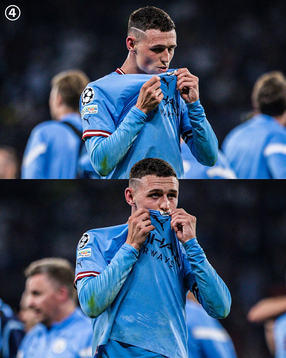 433's tweet photo. 🏆 Imagine winning the Treble with your childhood club.

Phil Foden is living every fan's dream 💙✨