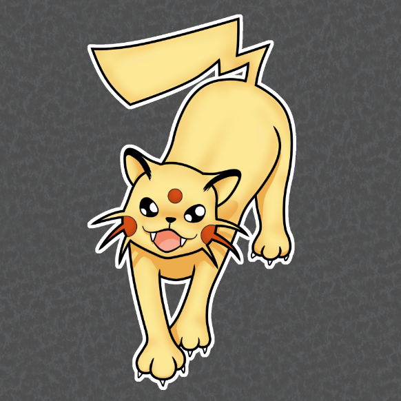 DCindor_'s tweet photo. Plutôt contours colorés ou noirs sur mes stickers ? 
#pokemon #pikachu #art #artist #commissionopen #Twitch #stickers
ps : T'as capté le mélange des deux pokemons ? https://t.co/SCdeC2OeSo