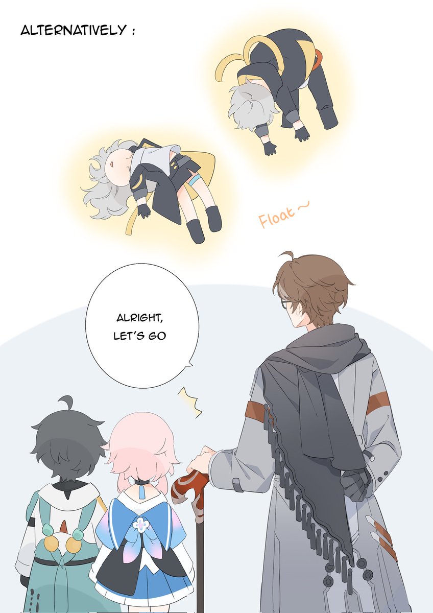 Thinking about what happened to each mc after the doomsday beast 😂 it's kinda cute we can have different character to look after the mc   #HonkaiStarRail #スターレイル