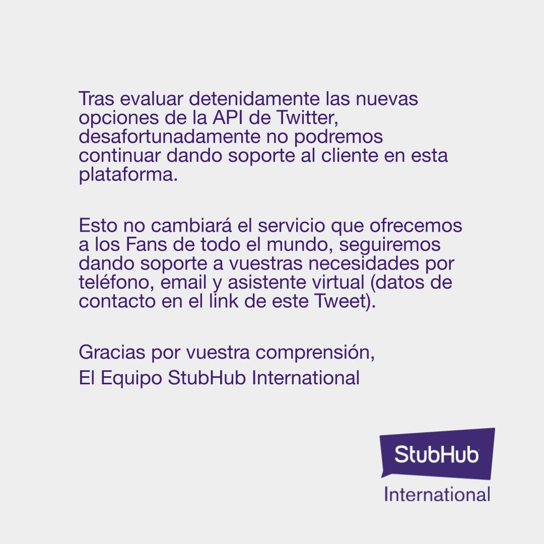 StubHub España tweet media