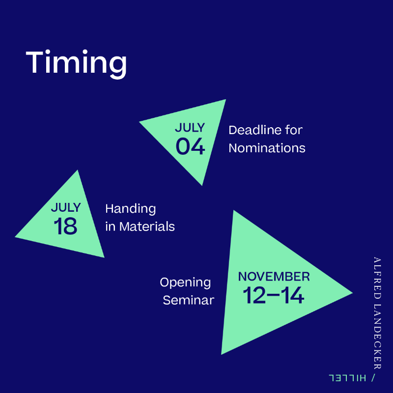 alfredlandecker's tweet photo. Attention changemakers &amp; forward thinkers💡 

The #Landecker-Hillel #LeadershipIncubator is searching for Jewish young adults, who want to strengthen their communities with new ideas &amp; a passion for social change. Check below for further info and application criteria👇🏼

@re_blady