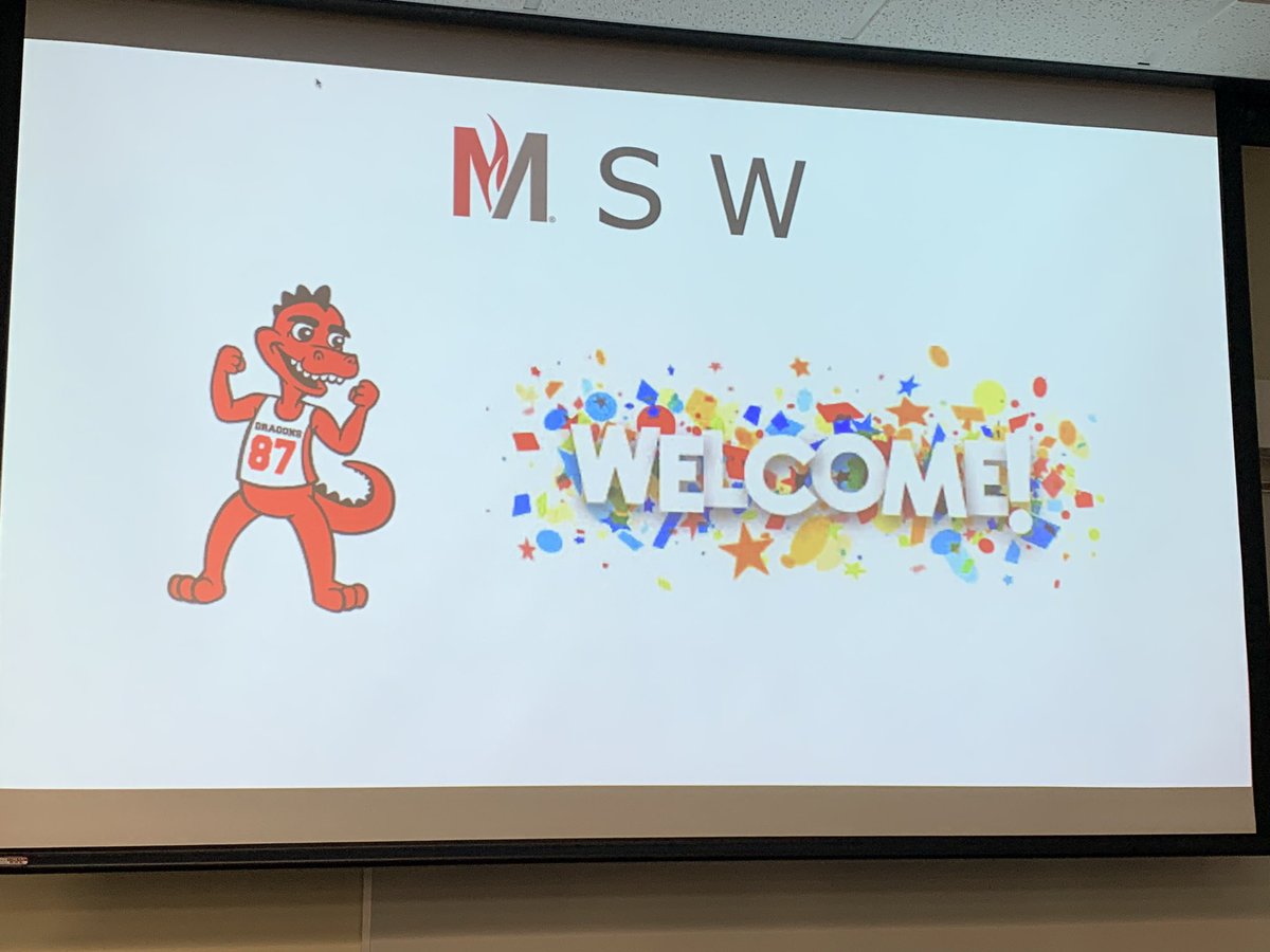PrezBlackhurst's tweet photo. Thrilled to welcome the second cohort of @MSUMoorhead’s Master of Social Work program. #DragonsLead https://t.co/mR0MDyDir7