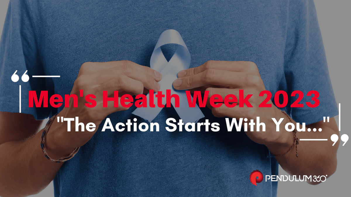 360Pendulum's tweet photo. Celebrating Men: Irish Men's Health Week 2023!
The theme for this week’s MHW is 'MISSION: isPOSSIBLE'.

Join us as we come together and spark conversations that promote healthy habits for you and your organisation "The Action Starts with You...".

#MensHealthWeek #MensHealth https://t.co/moMxjPy7Wa
