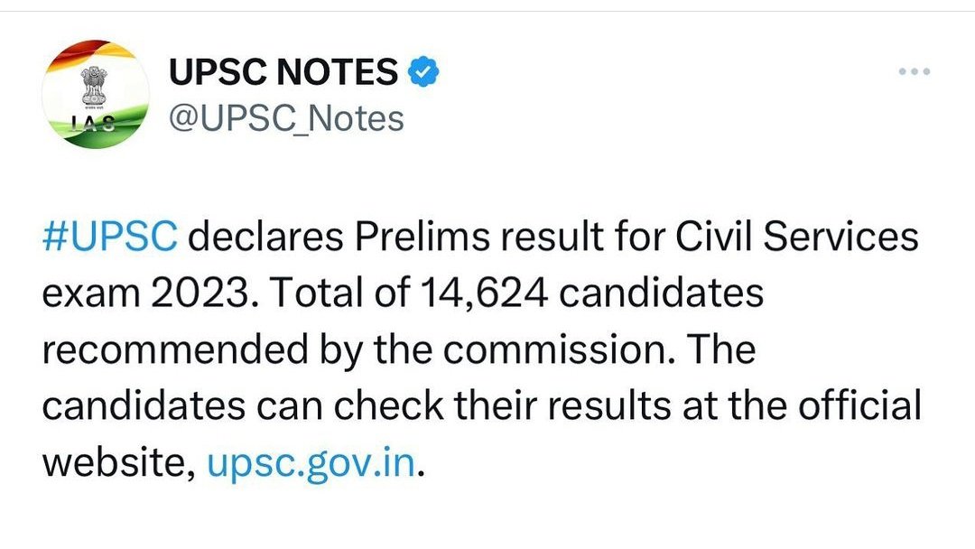 #UPSCPrelims2023
 Congratulations💐
 And feeling sad 💔 for those who wasn't able to qualify 🥺.
 And also literally feeling bad for those who were having this as Last Attempt.
 'UPSC ISN'T LIFE ITS JUST PART OF IT😊' 
 Don't lose hope...Allah has a another plan for you❤️
 #CSAT