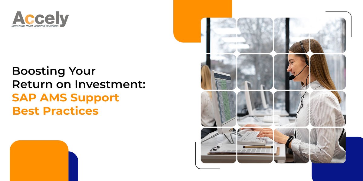 Unlock the full potential of your SAP investments with SAP AMS Support. Discover the best practices to maximize ROI, optimize performance, and enhance efficiency in our latest blog post at bit.ly/3X1Jhys

#Accely #SAP #AMS #ManagedServices #SAPSupport #MaximizeROI