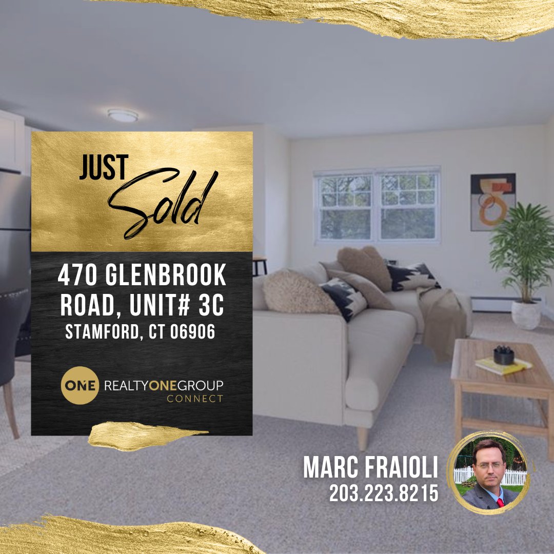 Another ONE Sold by Marc Fraioli! Congrats to you & your clients! ☝️🙌
#JustSold #Realestate #Stamford #rogconnect #one #Openingdoors facebook.com/16025354531814…