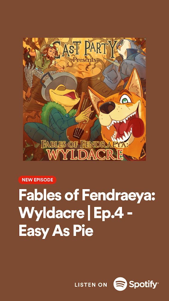 Wyldacre Ep.4 is OUT NOW! 🎬⚔️

LET THEM EAT (wild magic?😅) PIE 🥧

open.spotify.com/episode/7LCGYS…