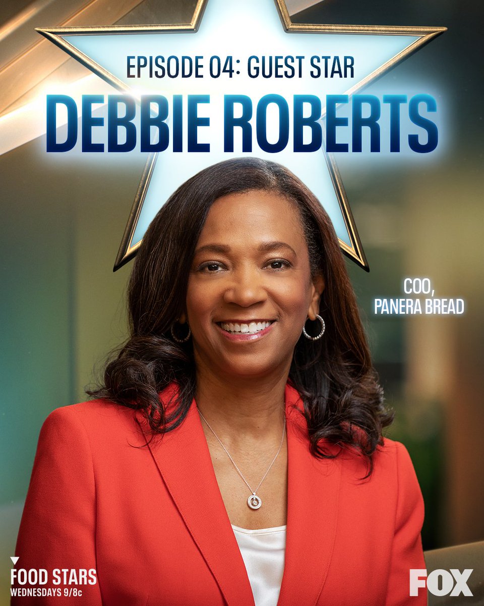 This is the best thing since sliced bread! COO of @panerabread Debbie Roberts guest stars on this week's episode of #FoodStars! Tune in Wednesday at 9/8c on @FOXTV
