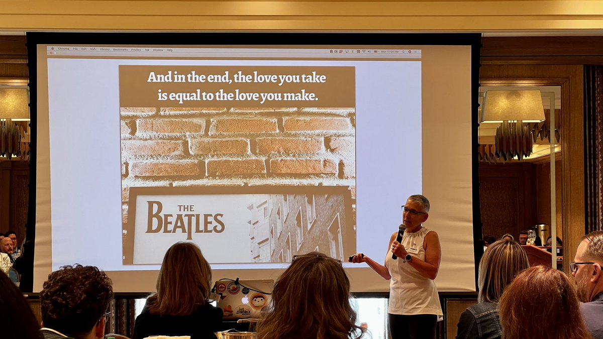 singersollPR's tweet image. When the keynote at @AZSchoolPR summer conference quotes your favorite band 😍

#ASPRA2023 #ASPRAConnect #PartnersinProgress