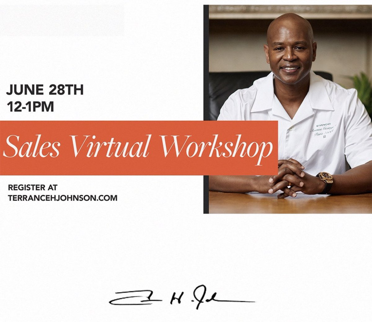 It’s Workshop Time ⏰ 

Are you ready to learn the proven 5-Part Sales Framework that grows your business and helps you approach sales conversations with confidence and close more City Contracts?

Register here: TerranceHJohnson.com